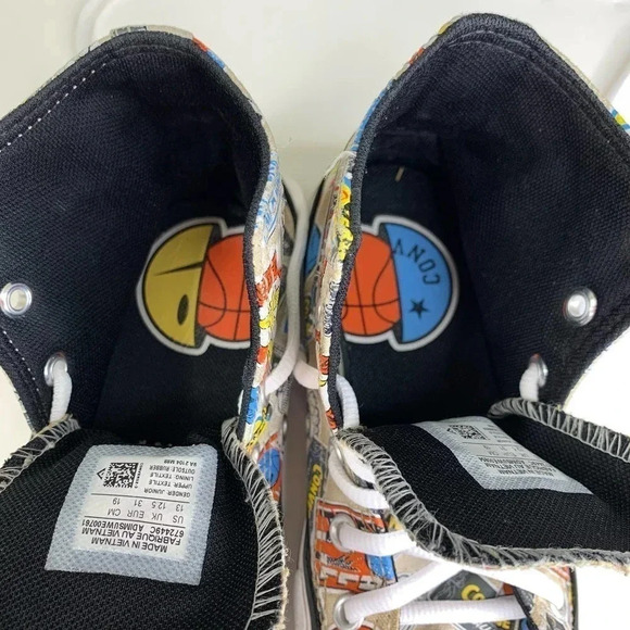 Converse Chuck Taylor All Star Jump Ball Sneakers Kid Junior Size 13 Unisex - Picture 10 of 12